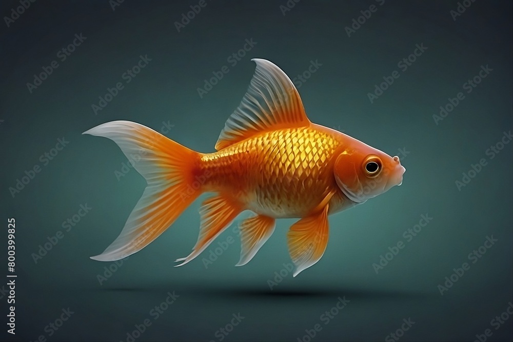 Isolated goldfish Isolated goldfish