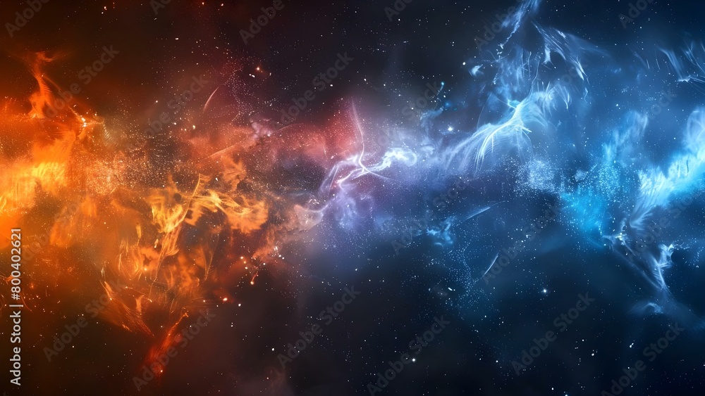 Explorers' Dream: Vibrant Deep Space Wallpaper. Concept Space Exploration, Deep Space Imagery, Vibrant Color Palette, Wallpaper Design, Astronomical Inspiration