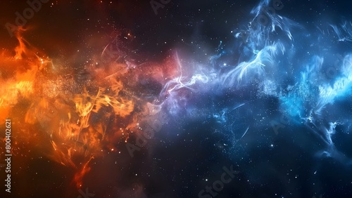 Explorers' Dream: Vibrant Deep Space Wallpaper. Concept Space Exploration, Deep Space Imagery, Vibrant Color Palette, Wallpaper Design, Astronomical Inspiration