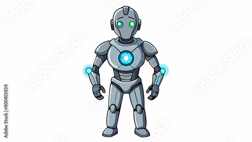 A cybernetically enhanced soldier with a bionic eye that can zoom in and see in the dark. The eye is integrated with a targeting system giving the. Cartoon Vector.