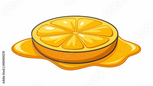 A golden liquid with a delicate and refreshing citrus scent. It has a thin consistency similar to honey and a bright zesty flavor that dances on your. Cartoon Vector.