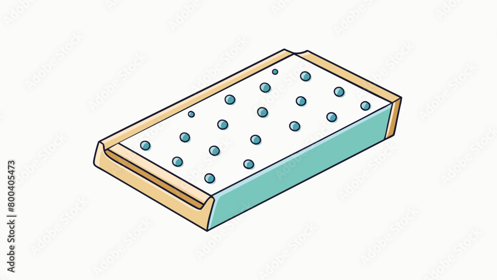 A rectangular folded sheet of paper with small holes punched into it. When p over a glass the paper acts as a barrier preventing larger particles from. Cartoon Vector. A rectangular folded sheet of paper with small holes punched into it. When p over a glass the paper acts as a barrier preventing larger particles from. Cartoon Vector.