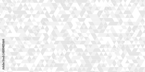 Vector geometric seamless technology gray and white triangle background. Abstract digital grid light pattern white Polygon Mosaic triangle Background, business and corporate background. photo