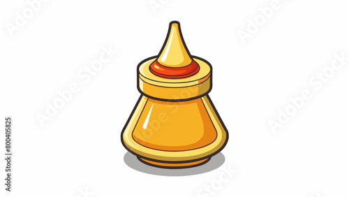 A slightly viscous oil with a light delicate flavor often used as a finishing touch on noodles or rice dishes.  on white background . Cartoon Vector.