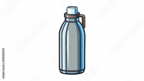 A sleek vacuumsealed bottle that can keep your cold water smoothie or iced tea chilled even on a hot summer day. The stainless steel exterior is both. Cartoon Vector.