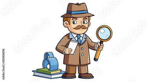 A sociologist is like a detective constantly seeking out clues and evidence to uncover the underlying structures and systems that influence our lives. Cartoon Vector.
