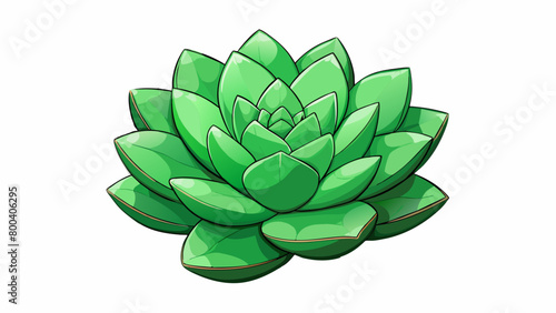 A sy leafy plant with succulent green leaves that can be eaten raw or cooked and has a slightly tangy flavor.  on white background . Cartoon Vector.