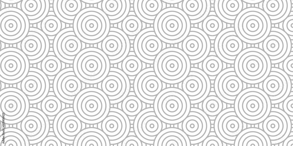 Overlapping Pattern Minimal diamond geometric waves spiral and abstract circle wave line. white and gray color seamless tile stripe geometric create retro square line backdrop pattern background. Overlapping Pattern Minimal diamond geometric waves spiral and abstract circle wave line. white and gray color seamless tile stripe geometric create retro square line backdrop pattern background.