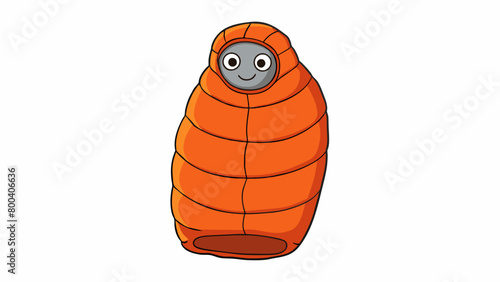 A versatile 3in1 sleeping bag that can be transformed into a blanket or a wearable poncho. It has a waterresistant shell and a soft fleece lining for. Cartoon Vector.