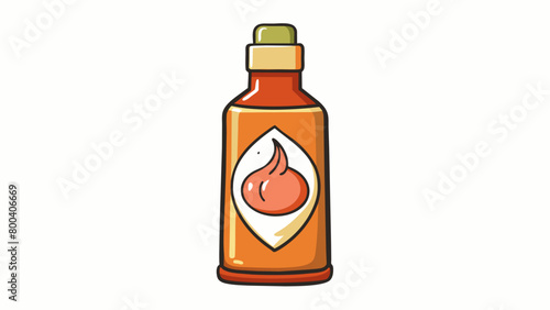 A versatile sauce with a smooth texture and a subtle garlic undertone commonly used as a dressing for salads or a spread for sandwiches.  on white. Cartoon Vector.