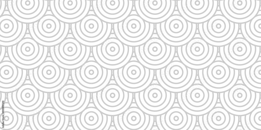 Overlapping Pattern Minimal diamond geometric waves spiral and abstract circle wave line. white and gray color seamless tile stripe geometric create retro square line backdrop pattern background.