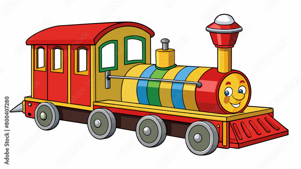 Complete with sound and light effects the toy train had a realistic Complete with sound and light effects the toy train had a realistic