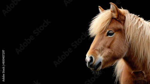 Majestic Palomino Pony Standing Proud Against Nights Canvas