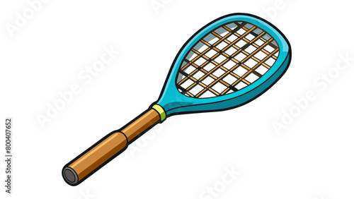 Lastly there is a special racket designed for doubles play with a smaller head and shorter handle for quicker reactions and increased maneuverability. Cartoon Vector.