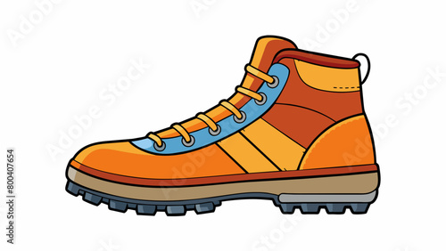 Lowprofile boots with a durable rubber outsole designed for easy movement and flexibility on all types of terrain.  on white background . Cartoon Vector.