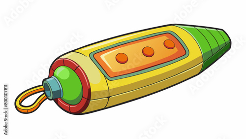 Portable Energy Boost A handheld oblong object that is perfect for onthego snacking. It is lightweight and easy to hold with a protective peel that. Cartoon Vector.