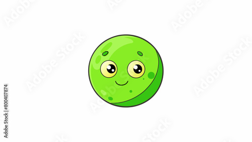 Small and lightweight the bright green sphere is the perfect size for practicing your serve or playing a quick game of catch with a friend.  on. Cartoon Vector.