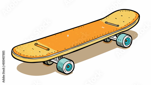 Skateboards also have a grip tape on the top of the deck which is made of sandpaperlike material. This provides a rough surface for the riders feet to. Cartoon Vector.