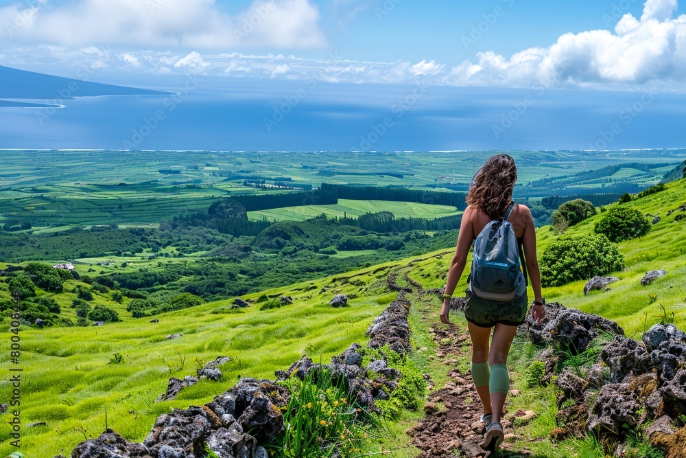 Naklejka premium The Great Outdoors - images inspired by the landscapes of the Portuguese Islands of Azores.