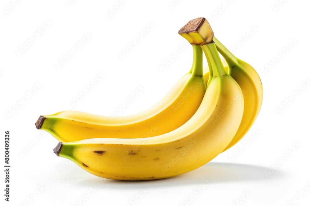 Bunch of bananas isolated on white background, clipping path included.