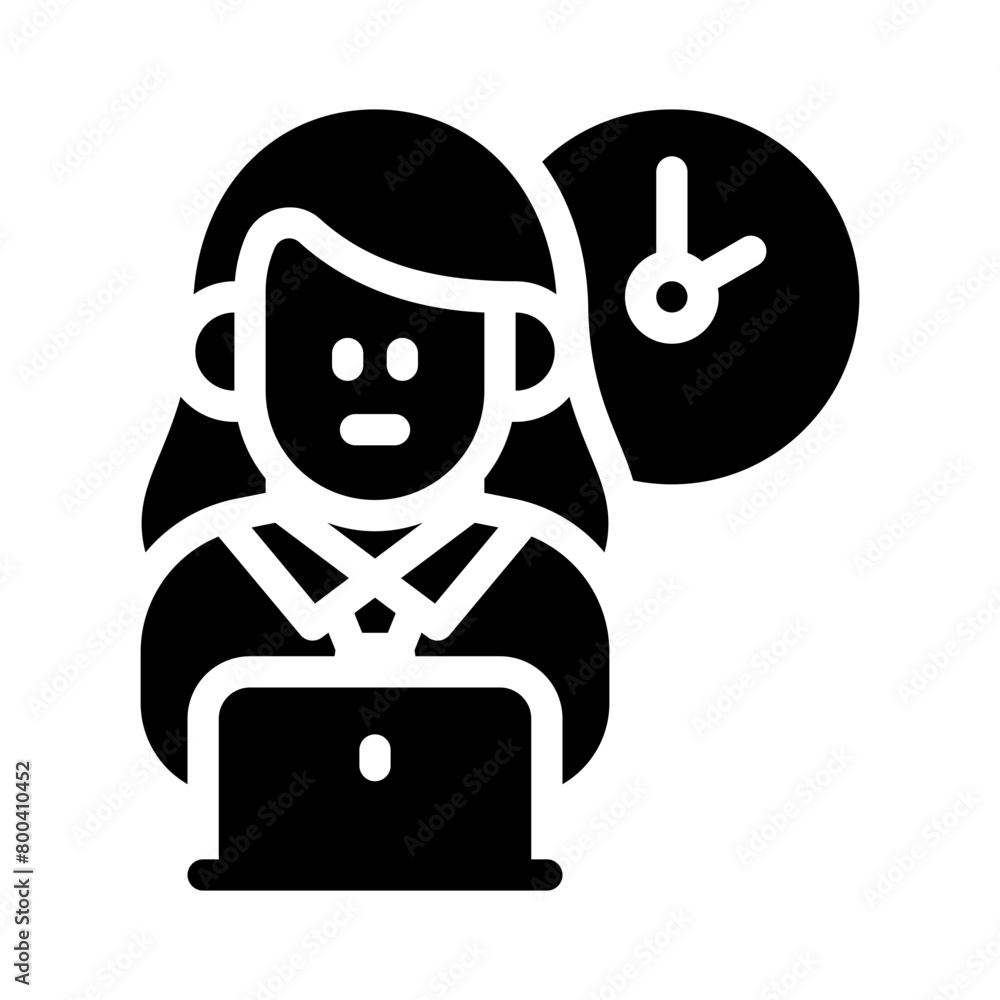 worker glyph icon worker glyph icon