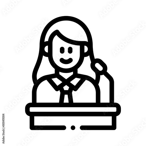president line icon