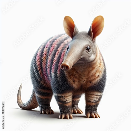 Aardvark on white