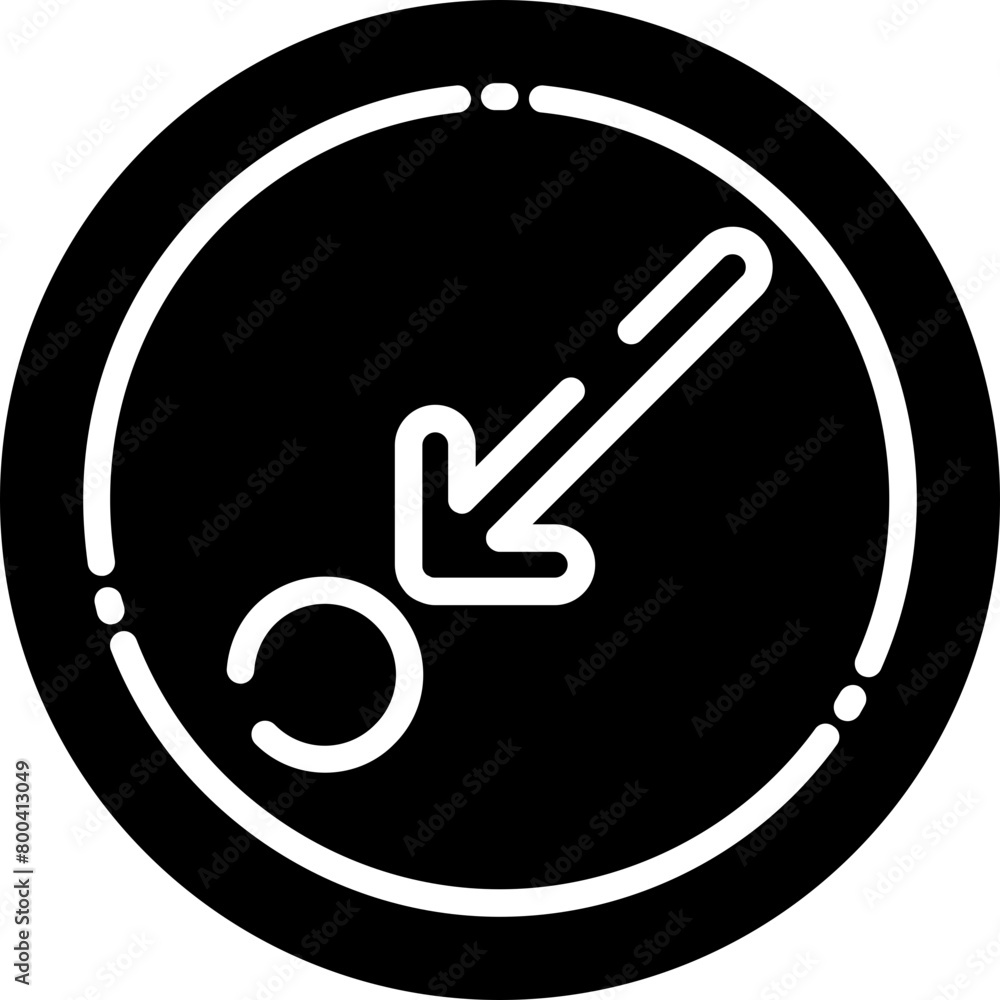 Diagonal Arrow Down-Left Icon Diagonal Arrow Down-Left Icon