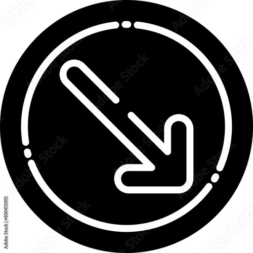 Down-Right Arrow Icon