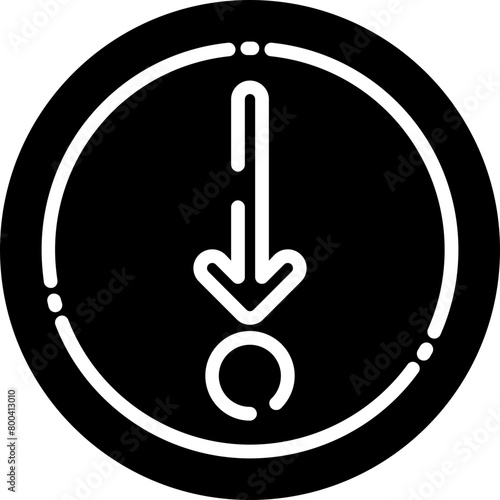Arrow Pointing Down Icon