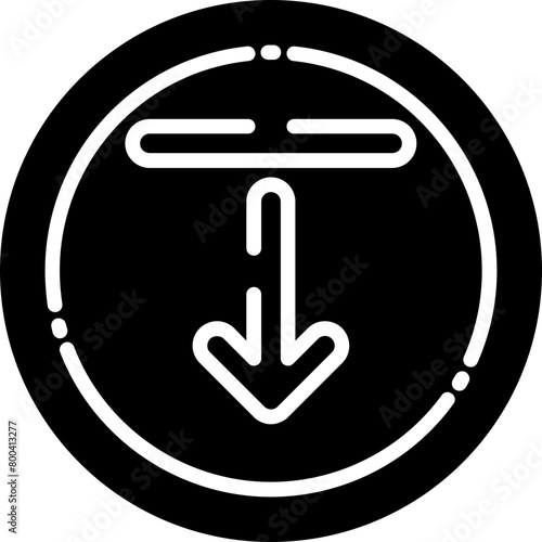 Arrow Bar Down Icon