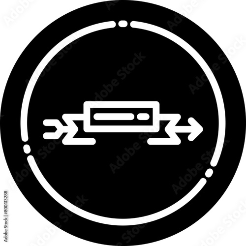 Arrow with Ribbon Icon