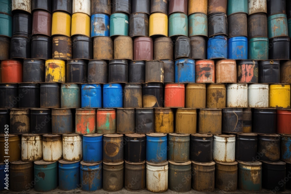 Rusty oil barrels textured wall abstract pattern industrial background Rusty oil barrels textured wall abstract pattern industrial background