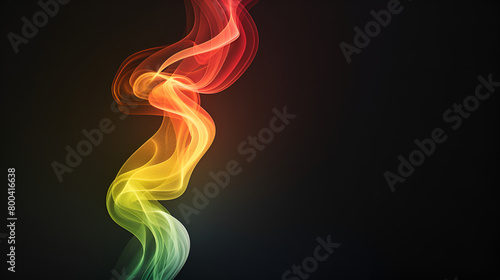 colorful smoke on black background