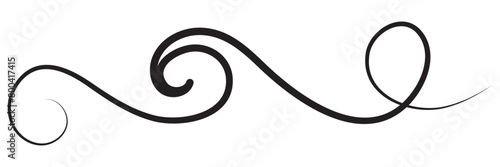 Black squiggle line element