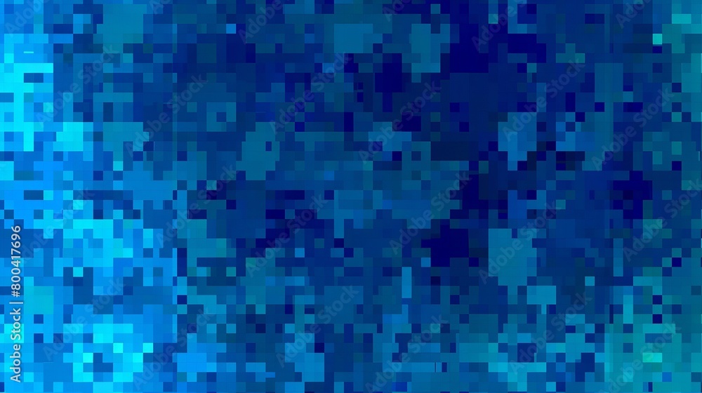 Blue abstract background with pixel art texture. A pixelated square mosaic of varying shades and tones. A blue digital vector pattern for web design, graphics or print decoration Blue abstract background with pixel art texture. A pixelated square mosaic of varying shades and tones. A blue digital vector pattern for web design, graphics or print decoration