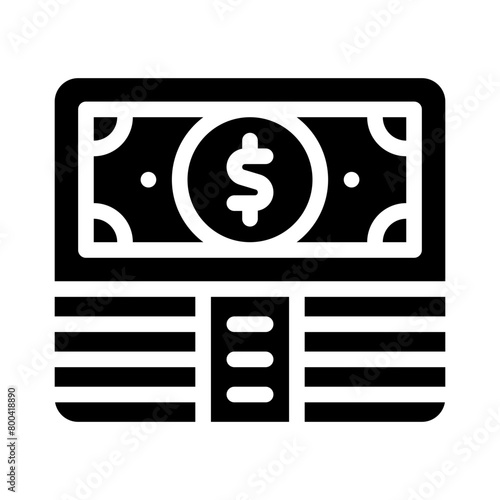 cash glyph icon