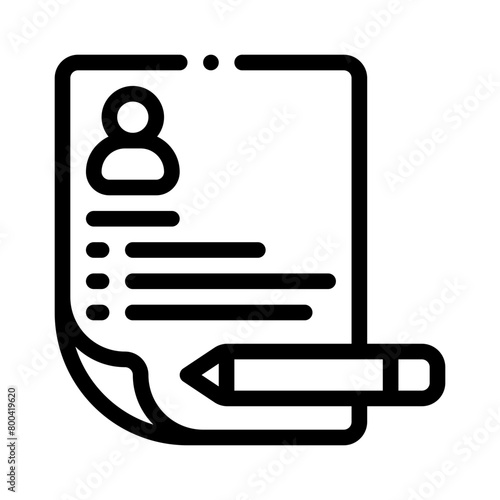 resume line icon