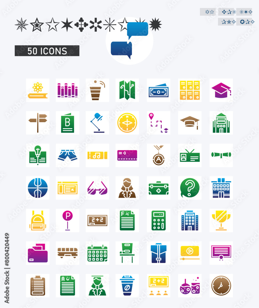 University icons vector image University icons vector image