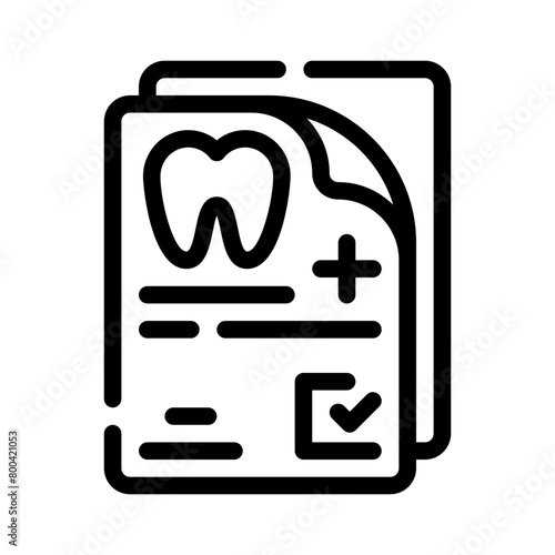 dental insurance line icon