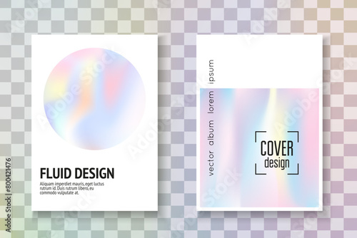 Color Mesh. Rainbow Foil. Purple Holograph Label. Vintage Vector. Colorful Metal Brochure. Neon Poster. Plastic Screen. Violet Color Mesh