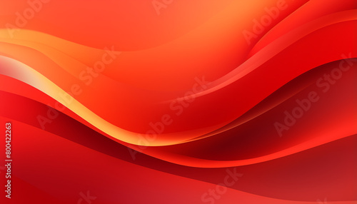 Dynamic fluid red geometric with colorful gradient