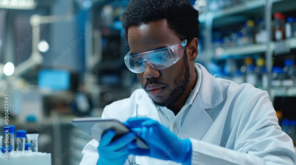 A Scientist Working in Laboratory A Scientist Working in Laboratory