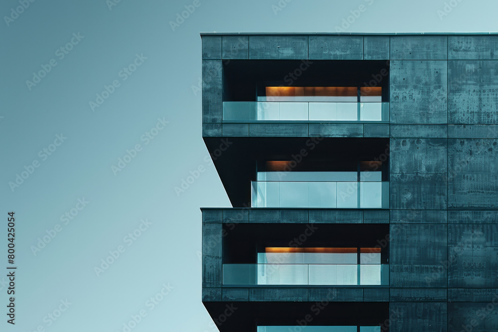 Obraz premium A minimalist gradient from slate gray to pure black, perfect for a modern architecture firmâ€™s website,