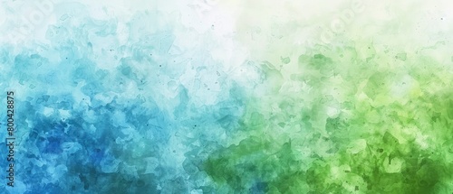 watercolor background with blue and green gradient