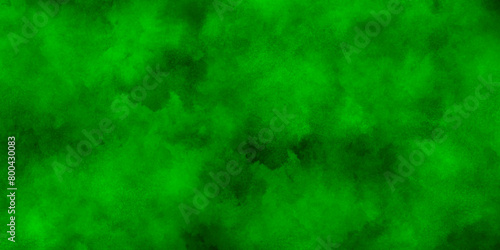 Dark green Smoke Abstract Background, Brush stroked painting green Watercolor paper texture, Abstract painting by green watercolor ink texture.