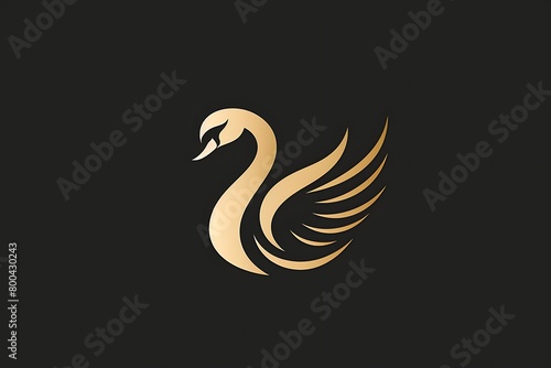 A logo depicting an elegant swan, embodying grace and beauty