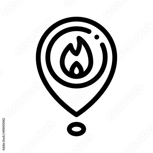 coordinates line icon