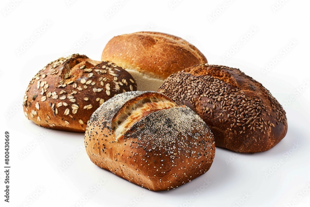 Assorted Freshly Baked Bread. Generative ai