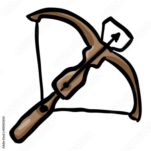 Crossbow - Hand Drawn Doodle Icon
